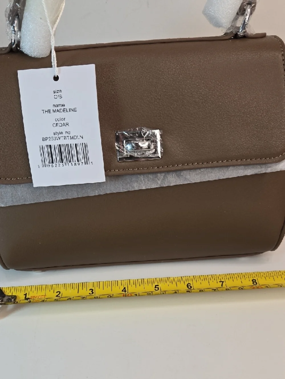 Walter Baker Madeline Bag Handbag Purse Vegan Leather Petite Tan Brown NWT